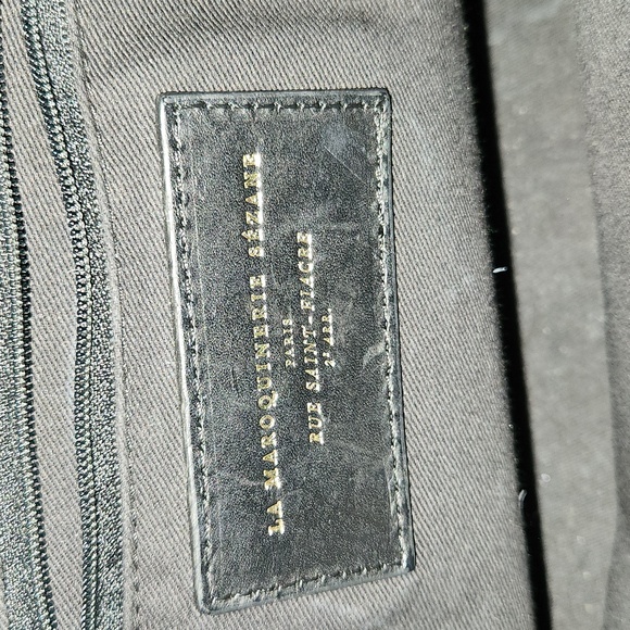 Sezane Farrow Croc Embossed Farrow Bucket Back - Picture 6 of 12